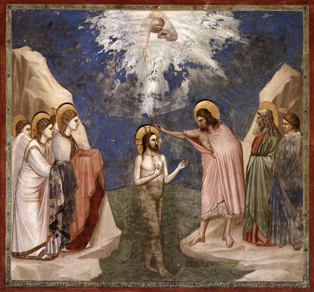 Baptism of Christ by Giotto