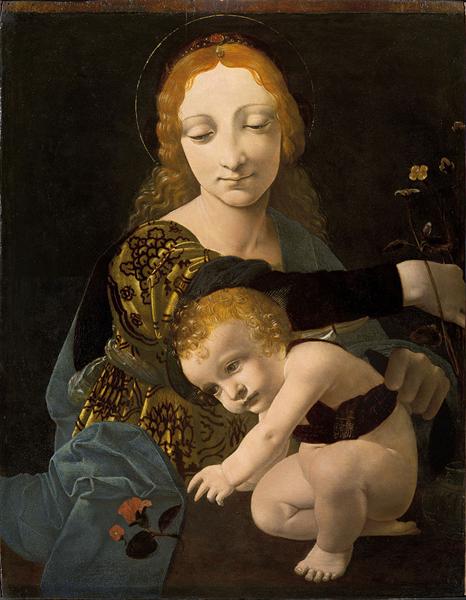 The Virgin and Child (The Madonna of the Rose), 1480 - Джованни Больтраффио
