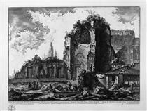 A view of the remains of two Triclinj who belonged to Nero`s Golden House - Giovanni Battista Piranesi