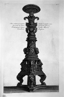Another view in perspective of the previous candlestick - Giovanni Battista Piranesi