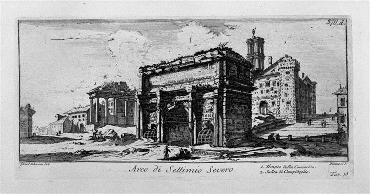 Arch of Constantine in Rome, 1748 - Джованні Баттіста Піранезі