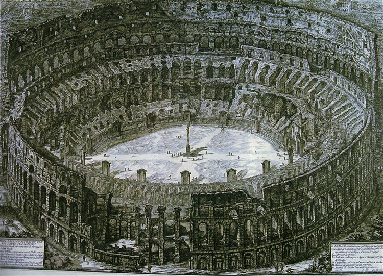 Colosseum with Stations of the Cross - Джованни Баттиста Пиранези