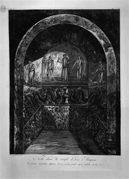 Niche in the Temple of Isis at Pompei - Джованні Баттіста Піранезі