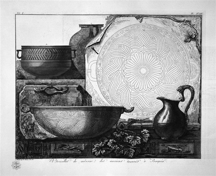 Household utensils - Giovanni Battista Piranesi