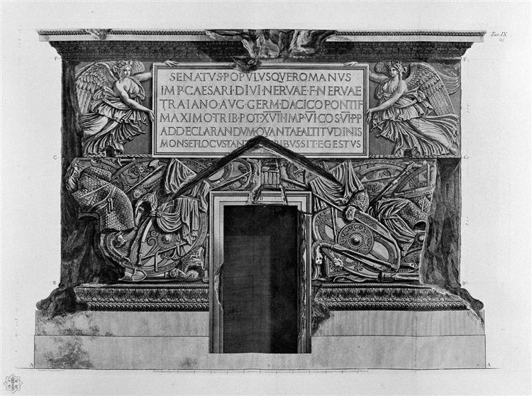 Pedestal of Trajan`s Column - Giovanni Battista Piranesi