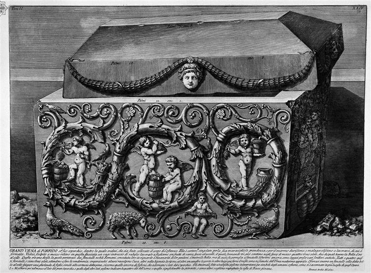 The Roman antiquities, t. 2, Plate XXIV. Columns with their capitals, architrave, frieze and cornice existing under the arches inside the Mausoleum of Constance., 1756 - Giovanni Battista Piranesi