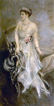 Mrs. Leeds, the later Princess Anastasia of Greece (and Denmark) - Джованни Болдини