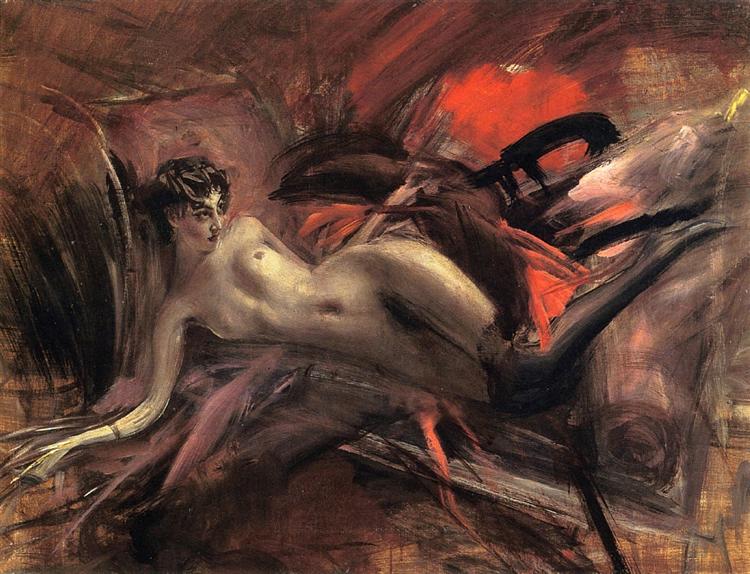 Reclining Nude, 1930 - Джованни Болдини