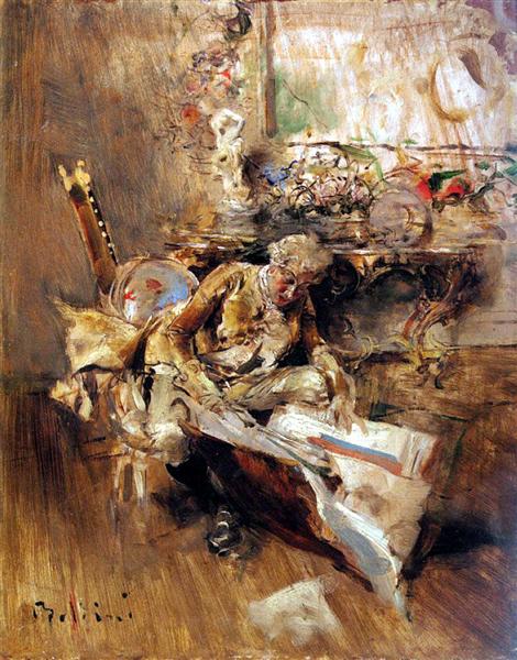 The Art Connoisseur, c.1874 - Джованни Болдини