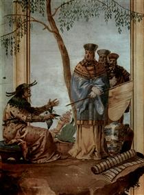 Chinese prince in fortune tellers - Giovanni Domenico Tiepolo