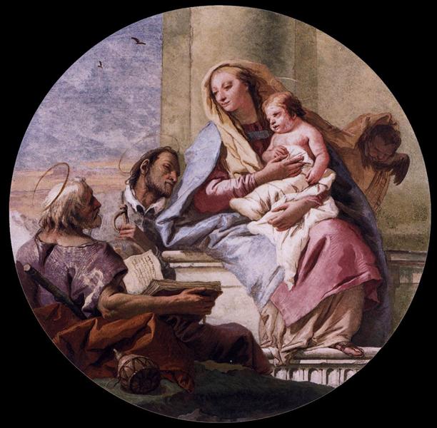 Virgin and Child with Saints, c.1759 - Giovanni Domenico Tiepolo
