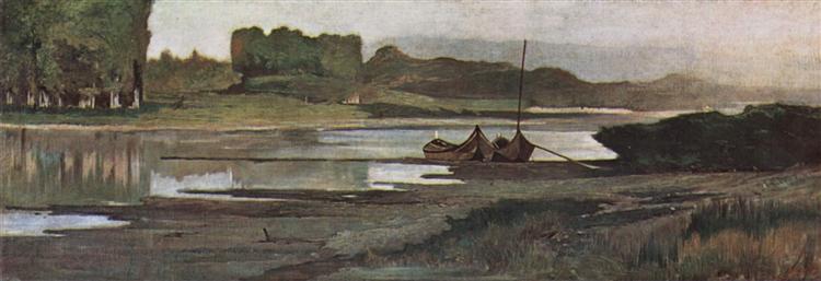 The Arno near Bellariva, 1865 - 1870 - Джованни Фаттори