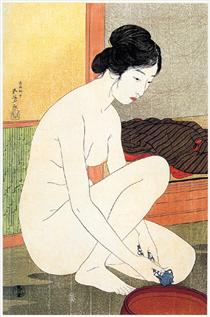 Woman After Bath - Гоё Хасигути