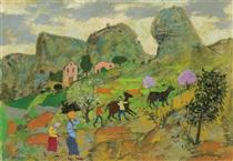 Shepherds in the valley - Grégoire Michonze