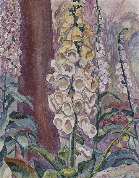 Foxgloves growing, 1929 - Grace Cossington Smith