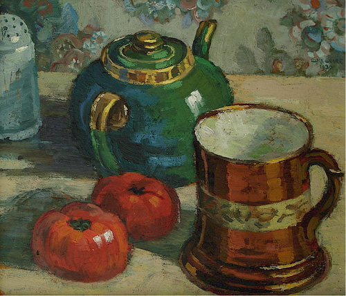 Still life with teapot, 1930 - Gregoire Boonzaier