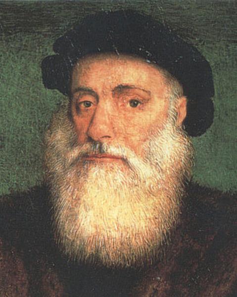 Portrait of Vasco da Gama, 1524 - Грегоріо Лопеш