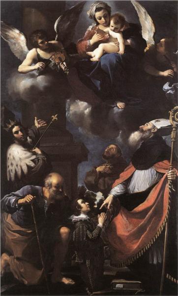 A Donor Presented to the Virgin, 1616 - Гверчино