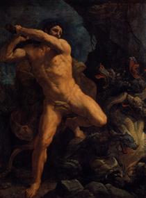 Hercule terrassant l'Hydre de Lerne - Guido Reni