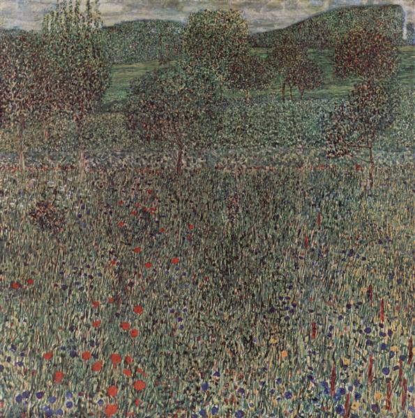 Blooming field, 1909 - Gustav Klimt