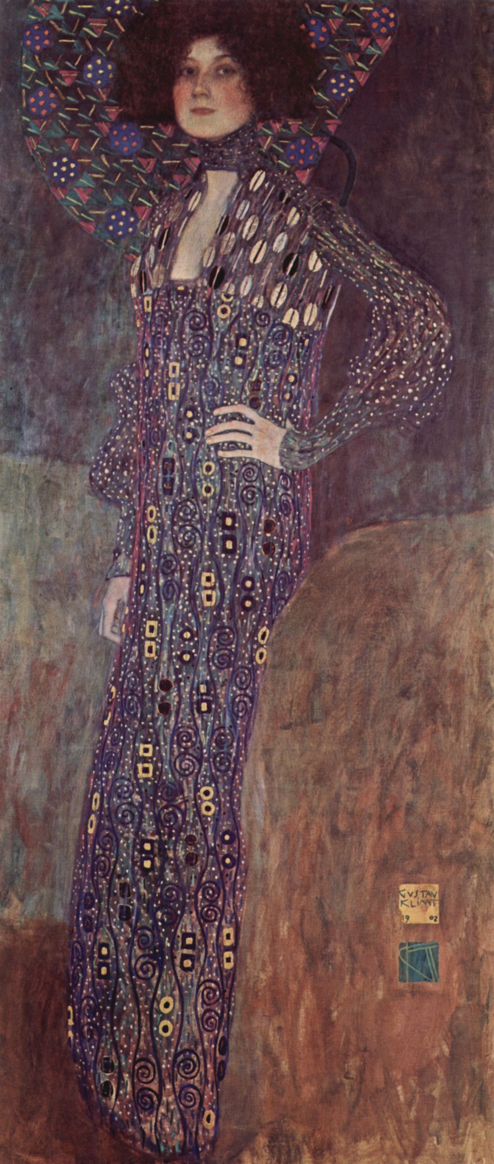 Portrait Of Emilie Flöge 1902 Gustav Klimt