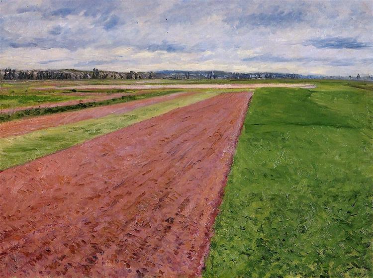Landscape Study in Yellow and Rose, 1884 - Ґюстав Кайботт