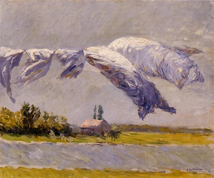 Laundry Drying, Petit Gennevilliers, 1892 - Gustave Caillebotte
