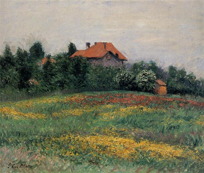 Norman Landscape, 1884 - 古斯塔夫·卡耶博特