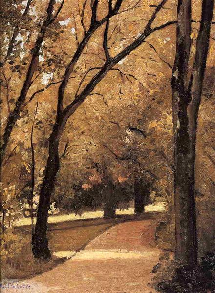 Yerres, Path Through the Old Growth Woods in the Park, c.1871 - c.1878 - Ґюстав Кайботт