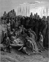 Morte de Balduíno I, o Rei Latino de Jerusalém - Gustave Doré