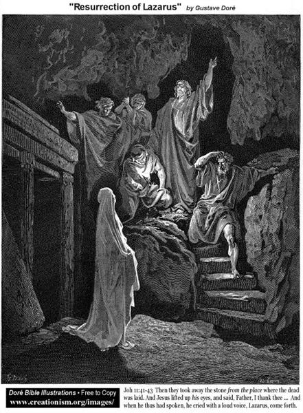 Resurrection Of Lazarus - Gustave Dore
