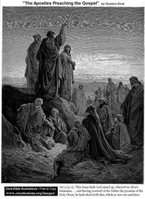 The Apostles Preaching The Gospel - Gustave Dore