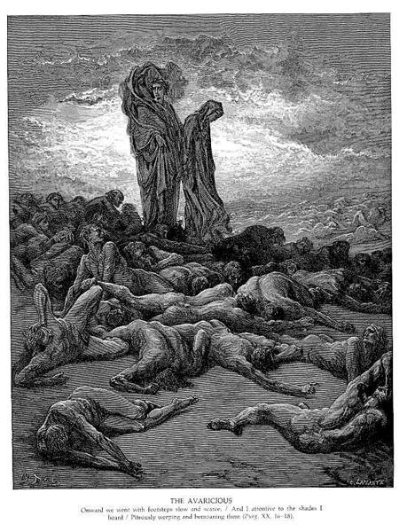 The Avaricious - Gustave Dore - WikiArt.org