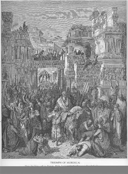 The Triumph of Mordecai - Gustave Dore