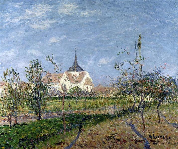 Church at Notre Dame at Vaudreuil, 1900 - Gustave Loiseau