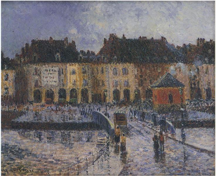 Fish Market at the Port of Dieppe, 1903 - Гюстав Луазо