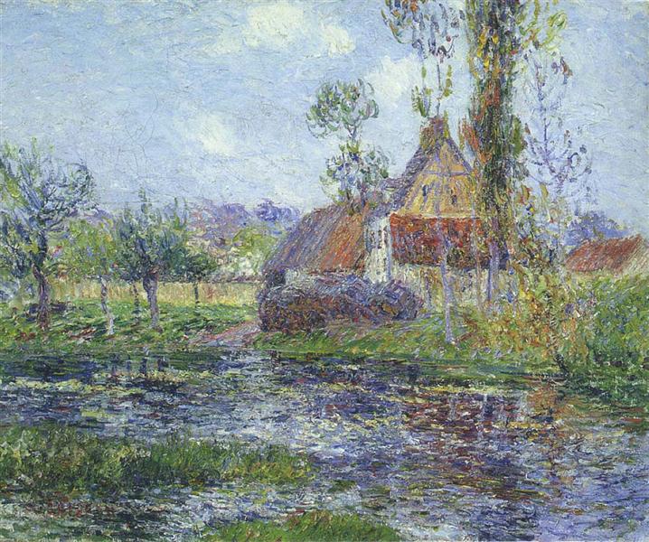 Hendreville by the Eure River - Gustave Loiseau
