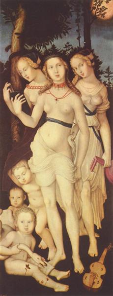 Молодость (Три грации), c.1540 - 1543 - Ханс Бальдунг