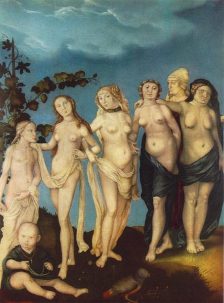 Семь возрастов женщины, 1544 - Ханс Бальдунг
