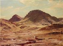 The Hill of the Creeping Shadow, Flinders Ranges - Hans Heysen
