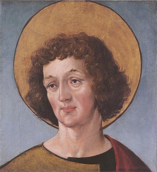 Head of a Male Saint, c.1515 - c.1516 - 小漢斯‧霍爾拜因