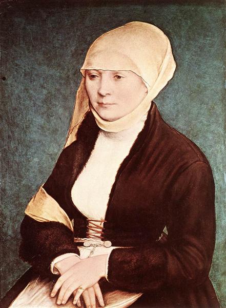 Presumed Portrait of the Artist's Wife, c.1517 - Hans Holbein el Joven