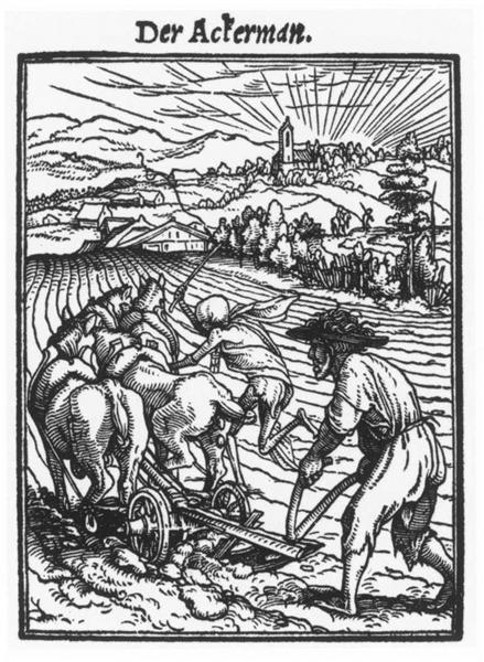 The Plowman, c.1525 - Ганс Гольбайн молодший