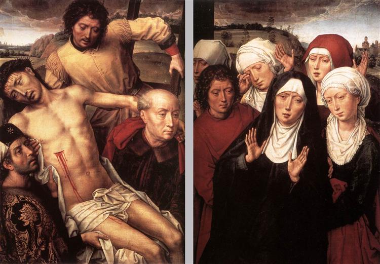 Diptych with the Deposition, c.1492 - 1494 - Hans Memling