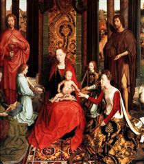 Le Mariage mystique de sainte Catherine - Hans Memling