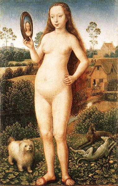 Тщета (центральная панель Триптиха Земной Тщеты и Божественного спасения), c.1485 - Ганс Мемлинг