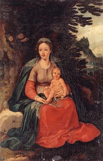 Virgin and Child - Hans von Aachen