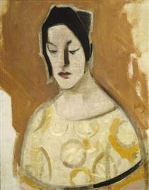 The Fortune-Teller (Woman in Yellow Dress) - Helene Schjerfbeck