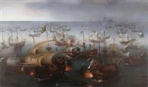 The Battle with the Spanish Armada - Hendrick Cornelisz Vroom