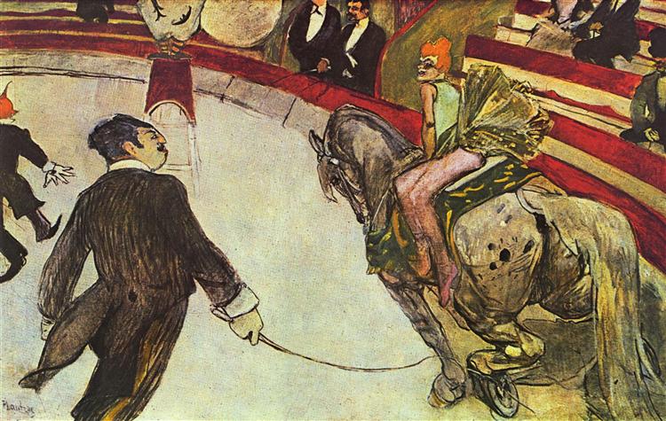 At the Circus Fernando, the rider, 1888 - Анрі де Тулуз-Лотрек